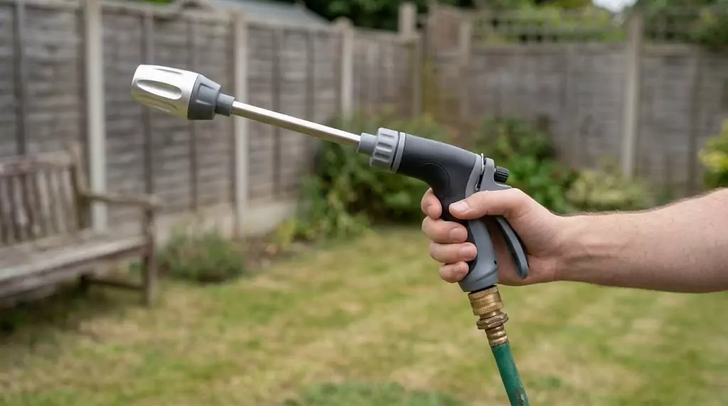 Power Blast Plus high-pressure brass hose nozzle